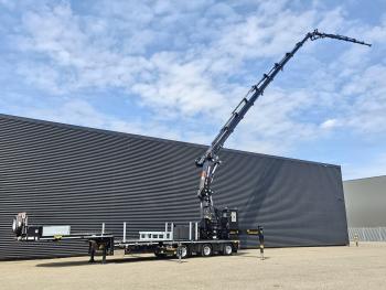Broshuis 3ABSD / EXTENADABLE / HIAB 95 tm + JIB / ELECTRIC CRANE / KRAN